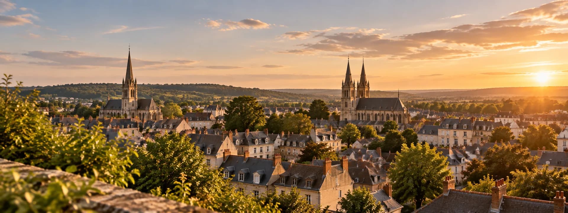 Le Mans, vue sur la vieille ville